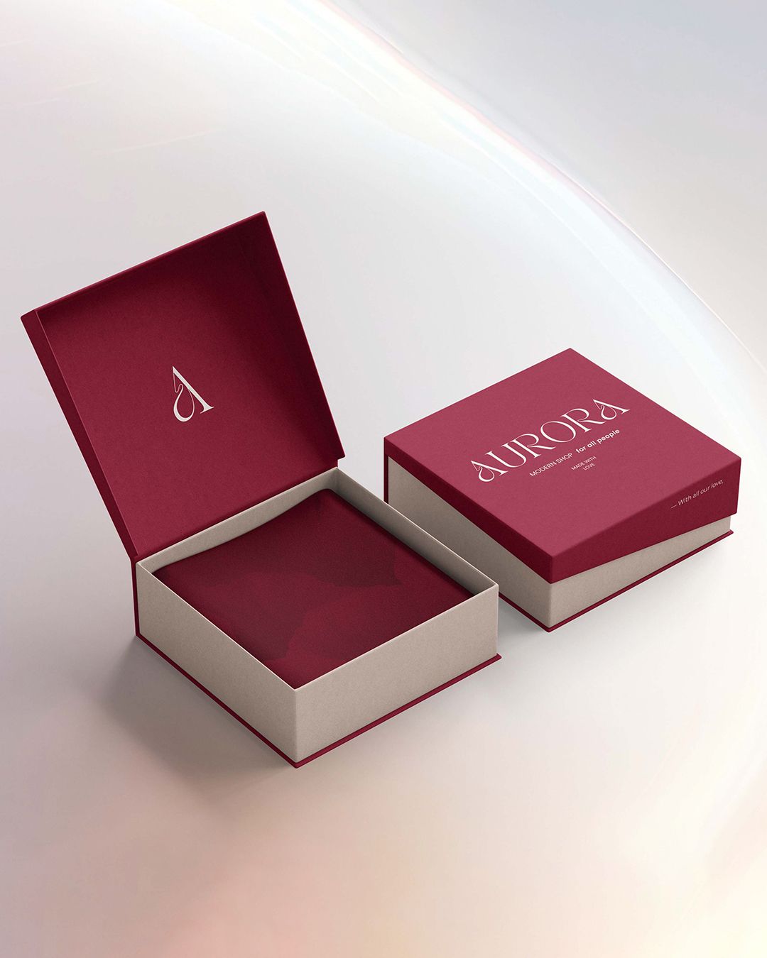 Caixa premium estilo livro com acabamento luxuoso